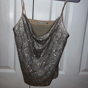 Alice and Olivia Glitter Top